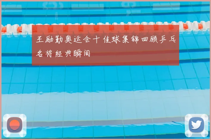 王励勤奥运会十佳球集锦回顾乒乓名将经典瞬间